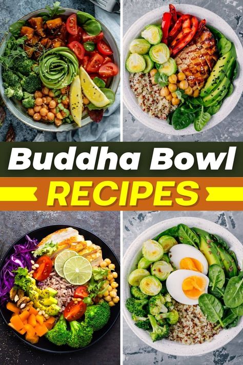 Vegetarian Buddha Bowl Recipes, Japanese Buddha Bowl, Simple Buddha Bowl, Buddha Bowl Ideas, Healthy Poke Bowl, Bulgar Bowls, Buddha Bowls, Easy Vegan Buddha Bowl, Buddah Bowl Mediterranean