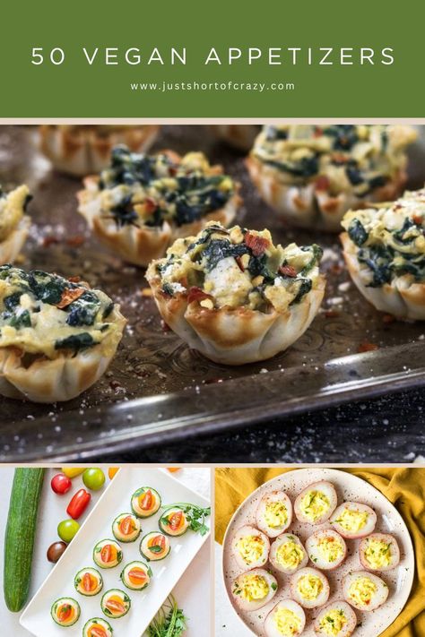 I've rounded up some of the best vegan appetizers! All of these are perfect, tasty and delicious party appetizers for vegans and non-vegans alike. Party Appetizers Dairy Free, Dairy Free Italian Appetizers, Cold Vegetarian Appetizers, Dairy Free Hors D’oeuvres, Dairy Free Appetizers Easy, Vegan Hors D’oeuvres, Vegan Holiday Appetizers, Vegan Party Appetizers, Delicious Party Appetizers