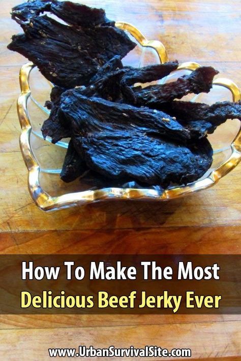 Teriyaki Beef Jerky Recipe, Teriyaki Beef Jerky, Beef Heart, Homemade Beef Jerky, Beef Jerky Recipes, Jerky Recipes, Family Emergency, Dried Vegetables, Homemade Beef