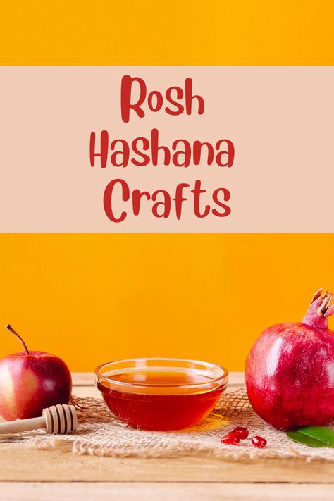 Get some Rosh Hashana Craft Inspo with twenty Rosh Hashana-inspired crafts! #fallcrafts #applecrafts