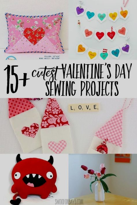 Sewing Classes For Beginners, Cute Sewing Projects, My Funny Valentine, Sewing Lessons, Simple Valentine, Sewing Projects For Beginners, Valentine's Day Diy, Easy Sewing Projects, Valentine Day Crafts