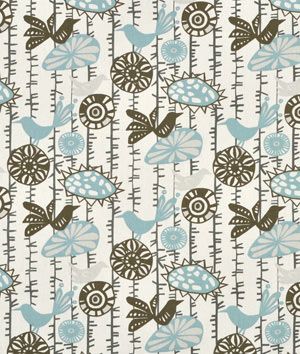 Premier Prints Menagerie Village Blue Natural Girly Lockscreen, Custom Valances, Fabric Curtains, Curtains And Draperies, Room Window, Premier Prints, Blue Kitchen, Natural Fabric, Bird Decor