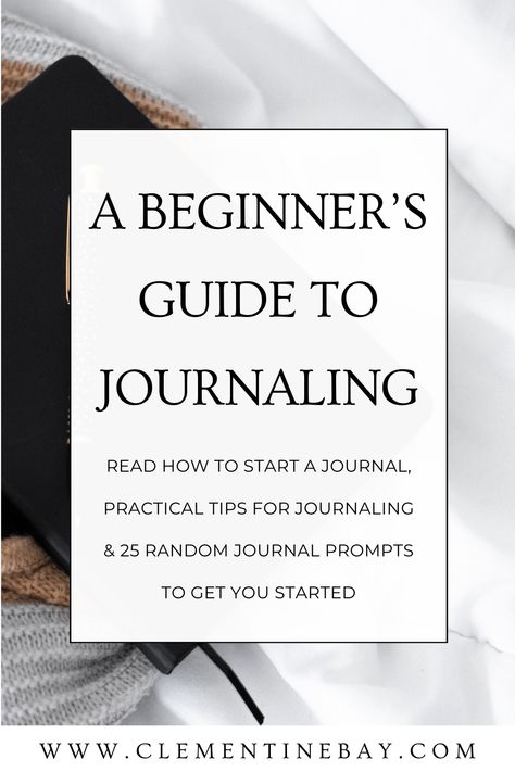 Are you interested in starting a journal? Click here to read our 'How to start a journal' guide. | How to start journaling for beginners | Journaling tips Beginners Journaling, Winter Journal Prompts, How To Start Journal, Fun Journal Prompts, Daily Journaling Prompts, Random Journal, Starting A Journal, Journal Prompts For Healing, Prompts For Healing