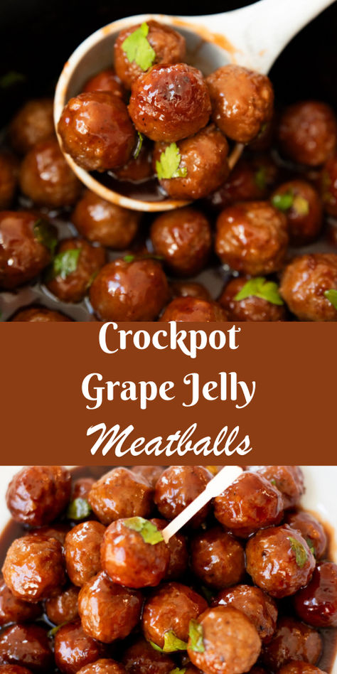 Crockpot Grape Jelly Meatballs Meatball Recipes Bbq Grape Jelly, Meatball Recipes Crockpot Grape Jelly, Lil Smokies Grape Jelly, Bbq And Grape Jelly Meatballs, Grape Jelly And Chili Sauce Meatballs, Crock Meatballs, Cocktail Meatballs Grape Jelly, Grape Jelly Meatballs Crockpot, Crockpot Grape Jelly Meatballs