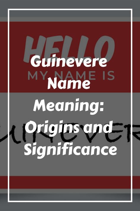 If you’re looking for a name that’s both beautiful and steeped in history, Guinevere is an excellent choice. This name has a rich and fascinating backstory Elena Name, Welsh Names, Elegant Names, Name Origins, Cute Nicknames, Modern Names, People Names, Name Meaning, Names With Meaning