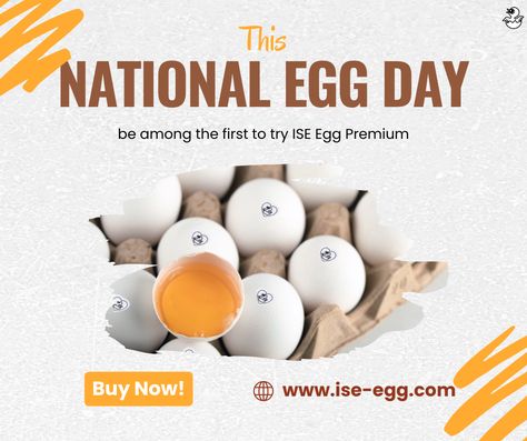 National Egg Day is a food holiday dedicated to acknowledging the importance of eggs in our diets and their wide range of culinary uses. Eggs are not only a staple ingredient in many dishes but also a symbol of new beginnings and fertility. Celebrate National Egg Day with ISE Premium eggs. #nationaleggday2023 #nationaleggday #eggs #versatile #nutrition #healthy #extraordinaryegg #deliciousegg #importanceofeggs #staplefood #ingredient #newbeginnings National Egg Day, Food Staples, Fertility, New Beginnings, Holiday Recipes, A Food, Egg, Nutrition, Diet