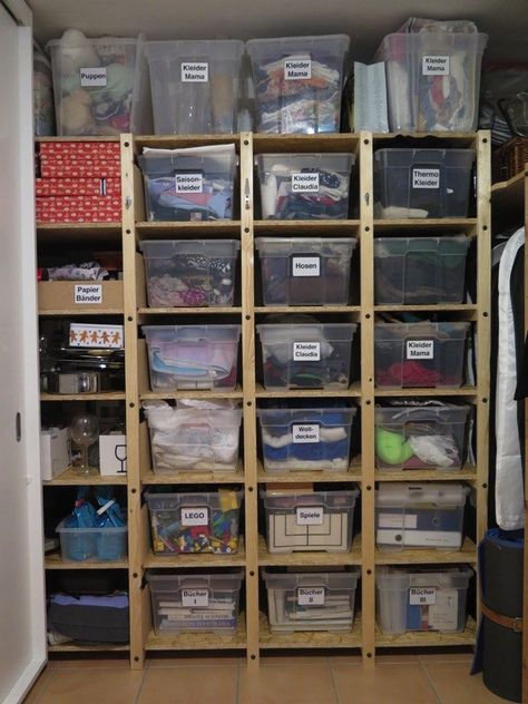 Get your storeroom organised and keep it organised. #organizationtips #homeorganization #creativeorganization #interiororganization #storeroomorganization Storeroom Organisation, Storeroom Ideas, Storage Hacks Diy, Center Organization, Storage Shed Organization, Shed Organization, Store Room, Creative Organization, Holiday Deco