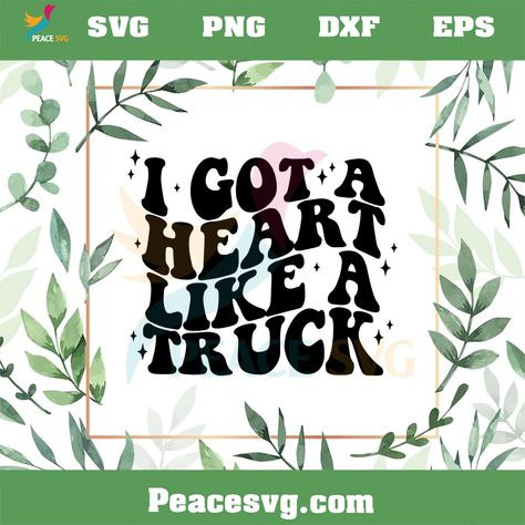 Heart Like A Truck Svg, Heart Like A Truck, A Truck, Svg Designs, Digital Scrapbooking Kits, Graphic Designs, Scrapbook Kits, Vector Pattern, Svg Design