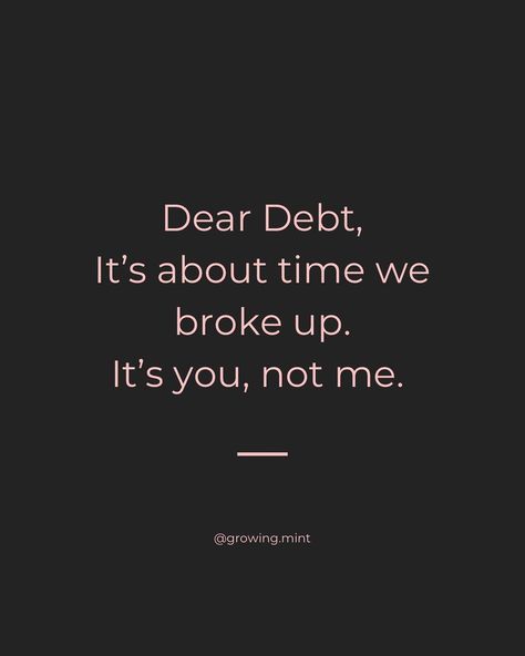 If you don’t have it in the first place, don’t spend it!! 👛 Save for the things you want. You won’t go into debt and pay ridiculous… | Instagram Pay Bills Quotes, Bills Quotes, Growing Mint, Pay Bills, Pay Off Debt, Toxic Relationship, Interest Rates, Debt Free, Debt Payoff