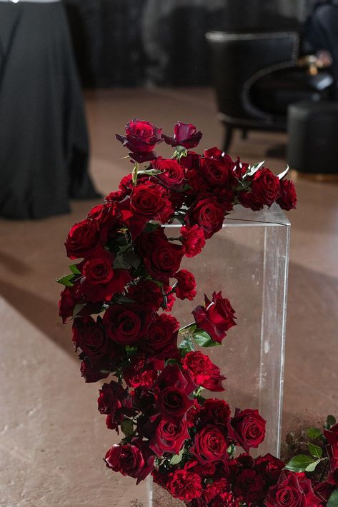 To see more photos from this wedding, click on the link below! #receptionideas #receptionweddingdetails #weddingwithroses #redroses wedding #TheEstateYountvilleWedding #CaliforniaWeddingPhotographer #NapaValleyWeddingPhotographer #NapaValleyWedding Red Rose Wedding Theme, Red Rose Photography, Plant Fairy, Romantic Decorations, Red Roses Wedding, Rose Wedding Theme, Flower Shop Decor, Red Wedding Decorations, Red Wedding Theme