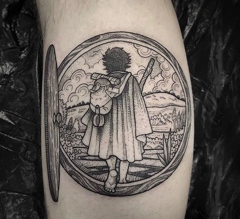 Hobbit Tattoo, Tolkien Tattoo, Ring Tattoo Designs, Lotr Tattoo, Lord Of The Rings Tattoo, Model Tattoo, Kunst Tattoos, Fantasy Tattoos, Inspiration Tattoos