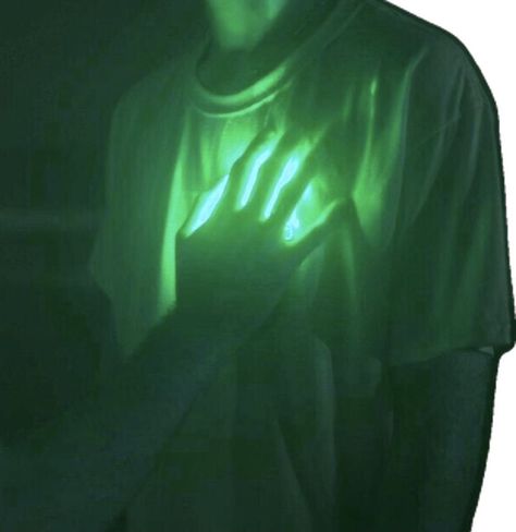 Dark Green Magic Aesthetic, Green Power Aesthetic, Glowing Green Aesthetic, Magic Aesthetic Green, Green Glow Aesthetic, Green Powers Aesthetic, Healing Magic Aesthetic, Healing Powers Aesthetic, Green Magic Aesthetic