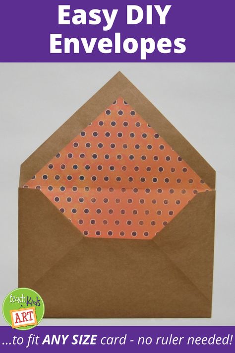 Custom Envelopes How To Make, Make Envelopes Out Of Paper, How To Make Card Envelopes, Large Envelope Diy, How To Make Envelopes For Cards, How To Make A Large Envelope, Hand Made Envelopes, Making Envelopes Out Of Paper Tutorials, Homemade Envelopes How To Make