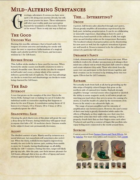 Dm Organization Dnd, Dnd Homebrew Rules, Dnd Campaign Planning, Dnd Alchemist, Dnd Ideas For Dms, Dnd Tables, Dm Notes, Dm Resources, Dm Tools