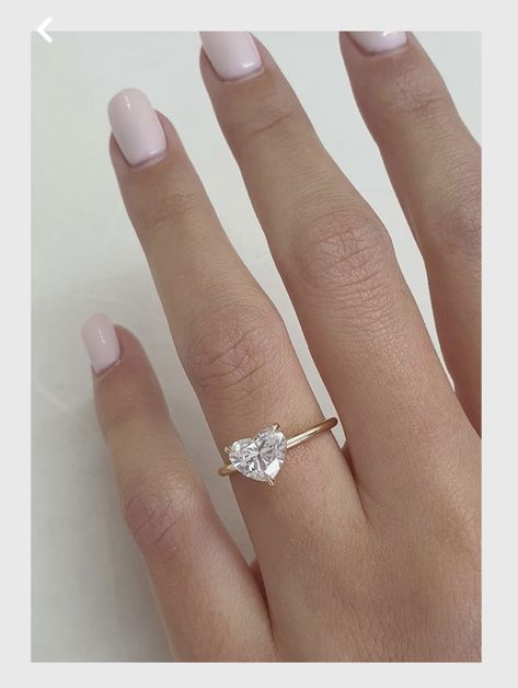 Gold Diamond Heart Ring, Gold Heart Ring With Diamond, Heart Shape Engagement Ring, Heart Rings Engagement, Engagement Rings Heart Shaped, Engagement Rings Heart, Heart Shape Diamond Ring, Heart Shaped Engagement Ring, Engagement Ring Heart