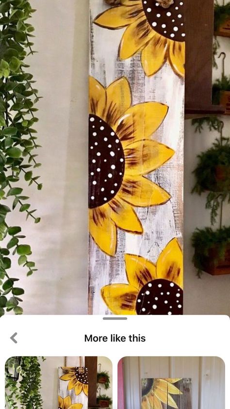 Sunflower Sign, Entryway Porch, Summer Porch Decor, Porch Area, Wood Farmhouse, Sign Painting, Diy Wood Signs, Pallet Painting, Sunflower Decor