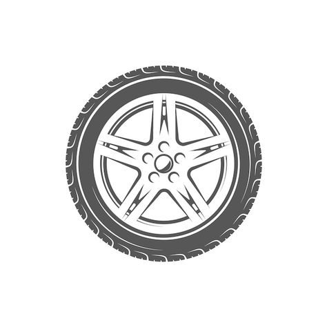 Element of the car service. wheel isolat... | Premium Vector #Freepik #vector #tire-service #car-tire #car-wheel #tire Tire Drawing, Wheels Drawing, Tire Icon, Tire Vector, Tired Cartoon, Service Car, Wheel Logo, Wheel Repair, Pop Art Women