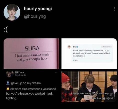 Suga Comforting Words, Yoongi Memes, Yoongi Pics, Comforting Words, Text Imagines, Bts Billboard, Virtual Hug, Words Of Comfort, Bts Tweet