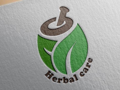 logo for herbal product by Graphic Herbal Logo Design Ideas, Herbal Products Logo, Logo Herbal, Logo Jamu Design, Herbal Logo Design, Herbal Logo, Herbal Skin Care, Care Logo, Simple Designs To Draw