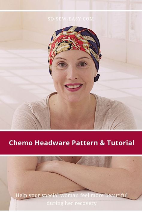 Free Chemo Headwear Pattern and Tutorial-Special Request http://so-sew-easy.com/chemo-headwear-pattern/?utm_campaign=coschedule&utm_source=pinterest&utm_medium=So%20Sew%20Easy&utm_content=Free%20Chemo%20Headwear%20Pattern%20and%20Tutorial-Special%20Request #soseweasy #atsoseweasy #sewing #sewingtips #sewingtutorials Chemo Caps Pattern, Sewing Classes For Beginners, Chemo Scarves, Chemo Hats, Sewing Hats, Hat Patterns Free, Chemo Headwear, Hat Patterns To Sew, Chemo Caps