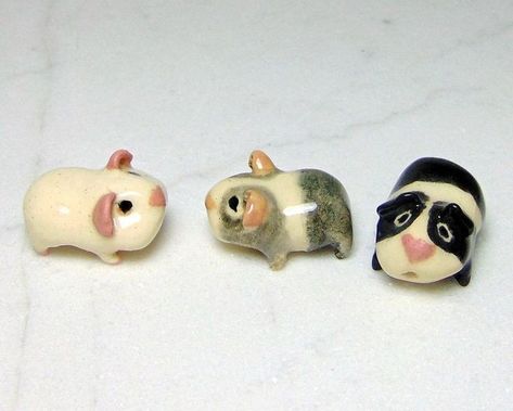 Terrarium Figurines, Miniature Set, Pottery Animals, Clay Things, Pig Figurines, Clay Diy Projects, Tanah Liat, Keramik Design, Pottery Crafts