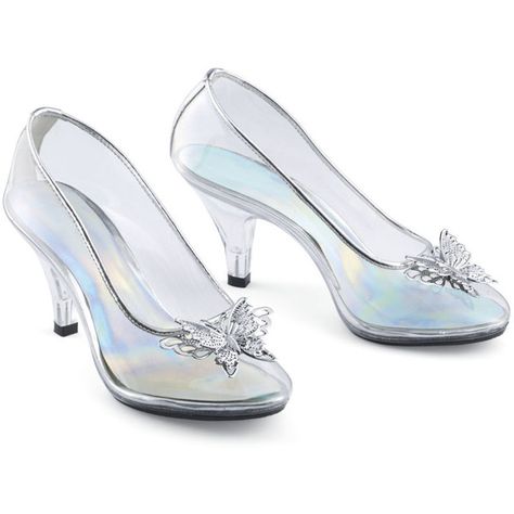 Butterfly Slippers Size 6 (80 AUD) ❤ liked on Polyvore featuring shoes, heels, butterfly shoes, vinyl shoes, clear shoes and clear vinyl shoes Butterfly Slippers, Vinyl Shoes, Cinderella Musical, Pyramid Collection, Butterfly Shoes, Clear Shoes, Unique Clothes For Women, Cinderella Shoes, Prom Heels