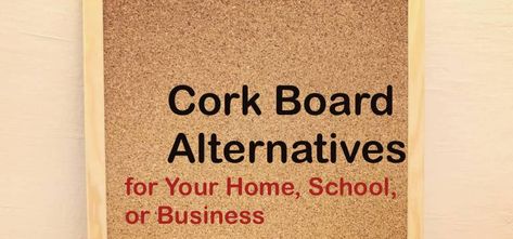 Cork Board Alternatives for Your Home, School, or Business Cork Board Alternative, Bulletin Board Alternative, Diy Bulletin Board, Diy Cork Board, Magnetic Memo Board, Homemade Paint, Fun Magnets, Swedish Furniture, Framed Cork Board