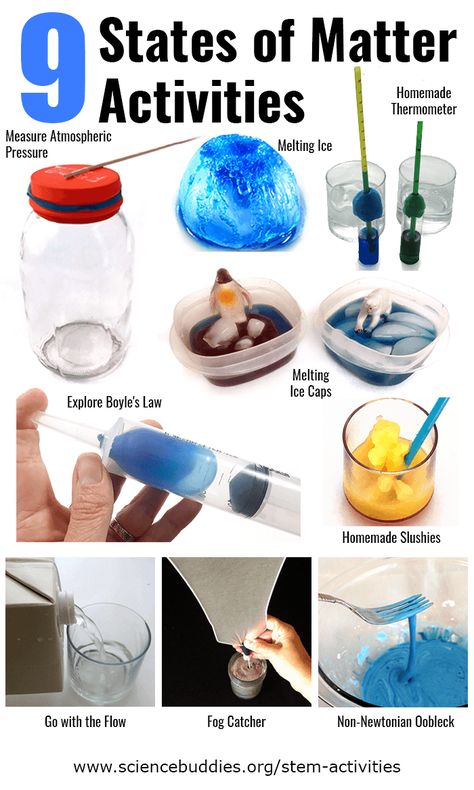 9 STEM Activities to Teach about States of Matter | Science Buddies Blog Science Matter Activities, States Of Matter Experiments For Kids, States Of Matter Stem Activities, Matter Experiments For Kids, Matter Stem Activities, States Of Matter Science Experiments, Matter Activities For Kids, Chemistry Stem Activities, Changing Matter Experiments