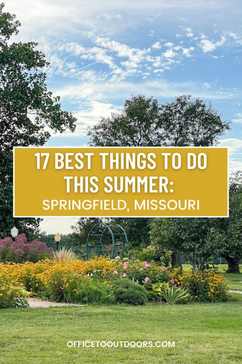 Springfield, MO is a great summer destination, filled with so many indoor and outdoor activities. From cave tours and botanical gardens to a giant aquarium and museums, you will not run out of this to do in this Missouri city.   summer travel | summer bucket list | outdoor adventures | summer road trips | midwest travel Giant Aquarium, Midwest Vacations, Fall Road Trip, Cave Tours, Fall Vacations, Fall Getaways, Midwest Travel, Springfield Missouri, Summer Destinations