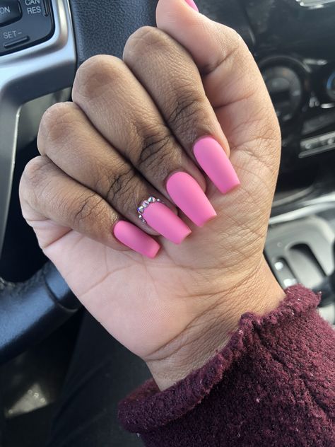 Pink Matte Nails, Matte Pink Nails, Matte Pink, All Things Cute, Nails Inspo, Matte Nails, Brown Skin, Spring Nails, Pink Nails