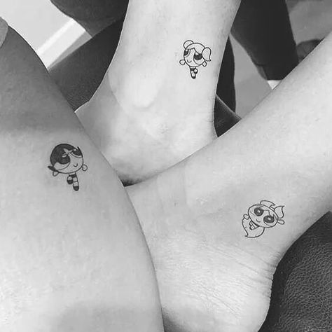 Siblings Tattoo For 3, Group Tattoos, Matching Bff Tattoos, Cousin Tattoos, Matching Bff, Maching Tattoos, Matching Friend Tattoos, Cute Matching Tattoos, Tattoo Placements