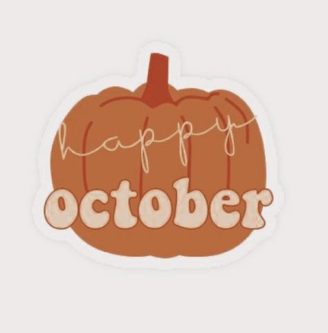 Hi Pumpkin, Happy October, Pumpkin Season, Pumpkin Seasoning, Aesthetic Stickers, Pumpkin Spice, Halloween, Art