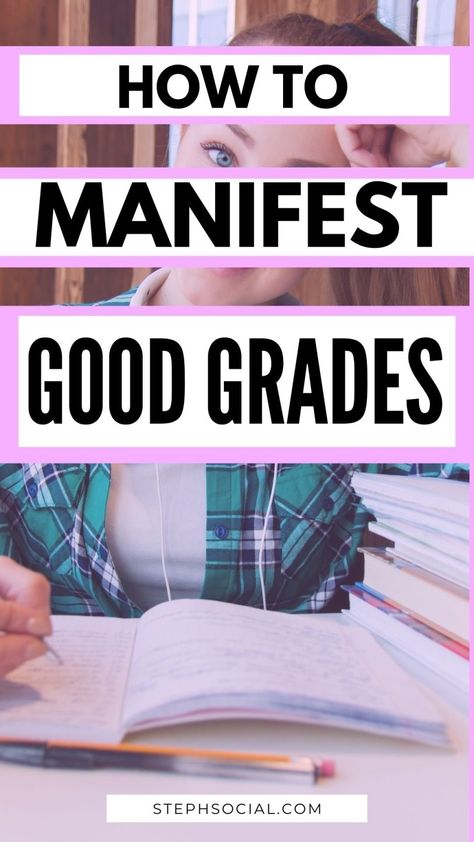 How To Manifest Good Grades - 6 Tips For Academic Success - Steph Social Manifest Good Grades, Chemistry Class, Wealth Dna Code, Dna Code, Wealth Dna, How To Get Better, Positive People, Vibrational Energy, Wealth Affirmations