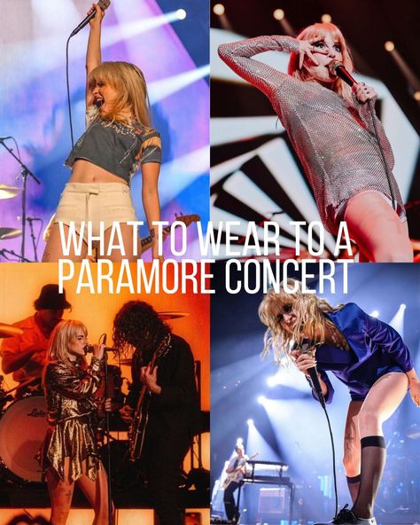 What I Wore To The Paramore Concert & 27 Outfit Ideas - ljanestyle Nu Metal Concert Outfit, Paramore Outfits, Hayley Williams Haircut, Metal Concert Outfit, Paramore Concert, Metal Concert, Pop Punk Fashion, Family Photoshoot Outfits, Willow Smith