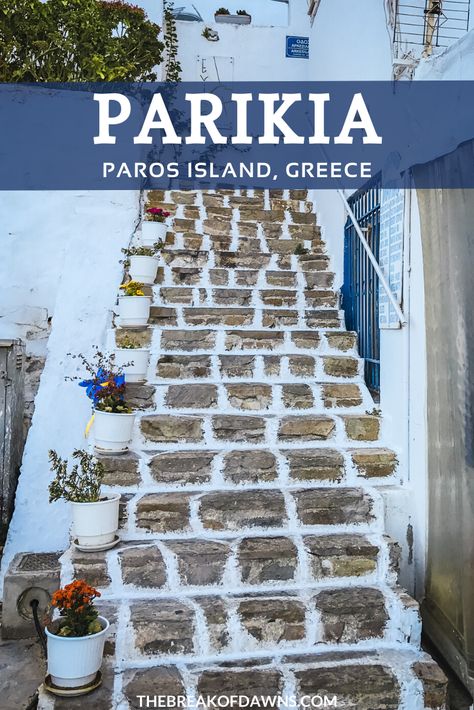 A Guide to Parikia on Paros Island, Greece - The Break of Dawns Greece Wallpaper, Greece Culture, Greek Islands Vacation, Greece Food, Greek Island Hopping, Greek Travel, Paros Island, Paros Greece, Greece Beach