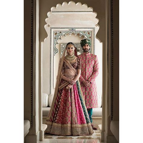 Sabyasachi’s NEW 2017 Udaipur Collection : All the Pictures Inside | WedMeGood - Best Indian Wedding Blog for Planning & Ideas. Green Sherwani Groom, Bridal Lehenga Sabyasachi, Green Sherwani, Sabyasachi Collection, Groom Sherwani, Sabyasachi Mukherjee, Sherwani Groom, Sabyasachi Lehenga, Spring Couture