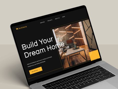 Landing Page Mockup, Best Landing Pages, Web Mockup, Ux Mobile, Directory Design, Design Jobs, Interior Design Companies, Build Your Dream Home, Company Profile