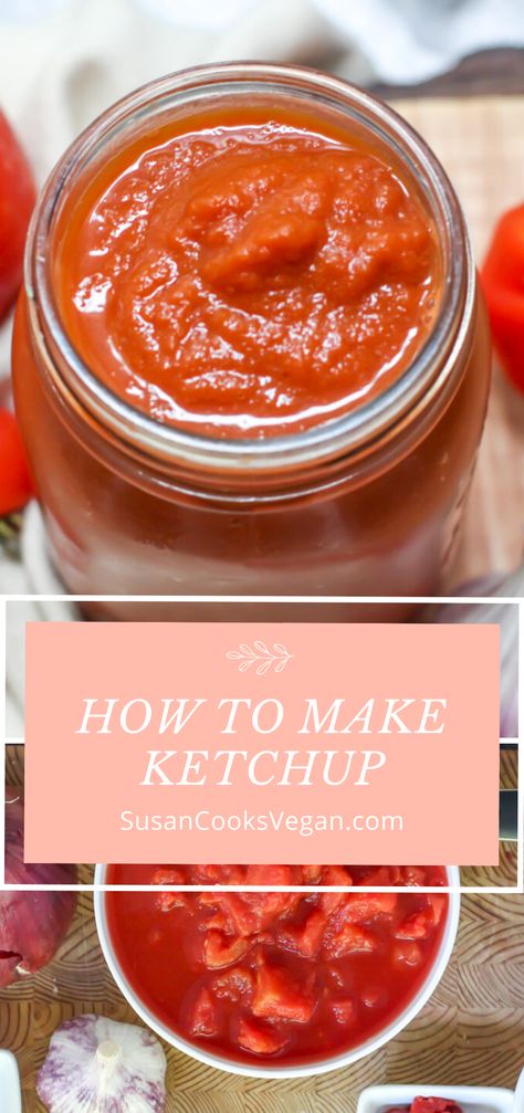 How To Make Ketchup, Ketchup Recipes, Make Ketchup, Homemade Ketchup Recipes, Ketchup Recipe, Homemade Ketchup, Burger Fries, Tapioca Starch, Vegan Kids