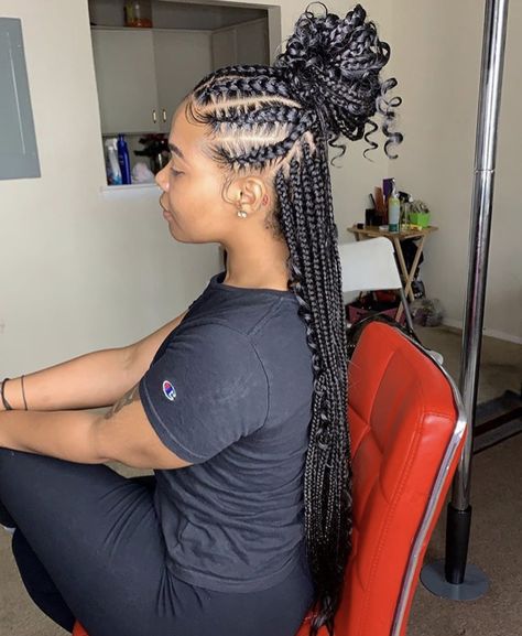 Quick Braids, Weave Hairstyles Braided, Hairstyles Theme, Feed In Braids Hairstyles, Hot Hair Colors, Quick Braided Hairstyles, Braided Ponytail Hairstyles, Feed In Braid, Box Braid