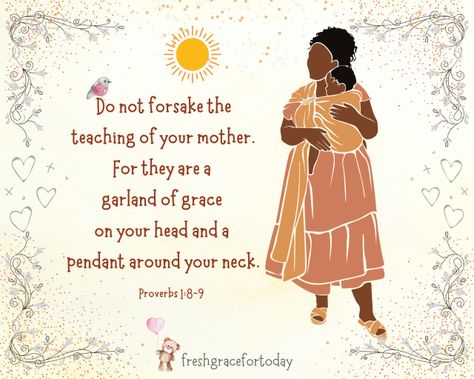 Join us at freshgracefortoday.com for "32 Encouraging Bible Verses for Mother's Day | With Printable Graphics." Inspirational Mother's Day Quotes, Bible Mothers Day Quotes, Verses For Mothers, Mother Day Scripture, Bible Verses About Daughters, Bible Verse For Mom From Daughter, Mothers Bible Quotes, Mother Daughter Bible Verse, Mothers Day Prayer