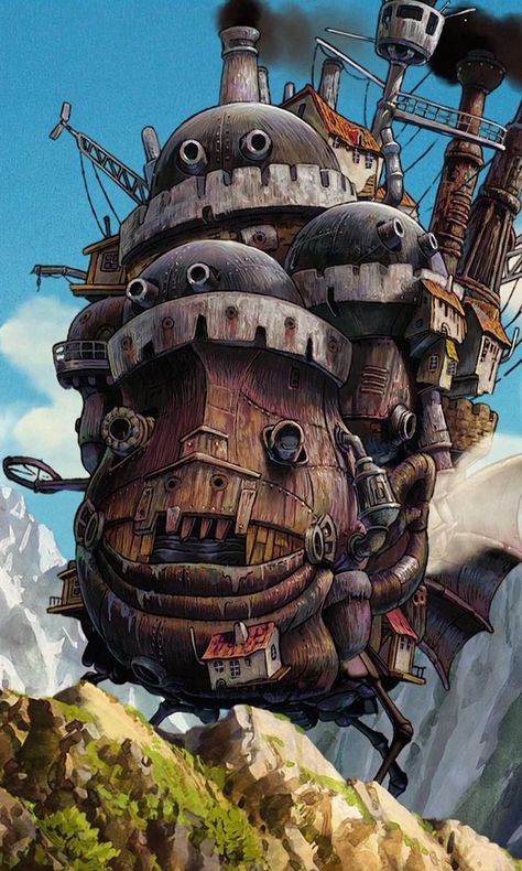 Howl's Moving Castle Movie, Howl's Moving Castle Aesthetic, Castle Movie, Howls Moving Castle Art, 하울의 움직이는 성, Personajes Studio Ghibli, Studio Ghibli Characters, Castle Aesthetic, Ghibli Artwork