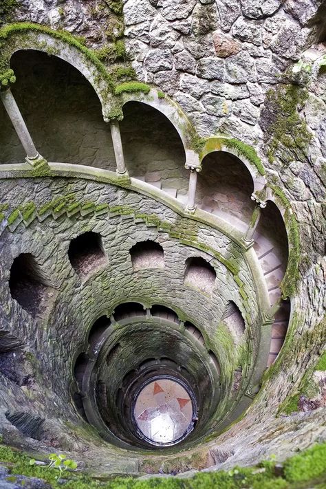 Portugal Landscape, Architecture Antique, Sintra Portugal, Spiral Staircase, Ancient Architecture, Incredible Places, Alam Yang Indah, Abandoned Places, Places Around The World