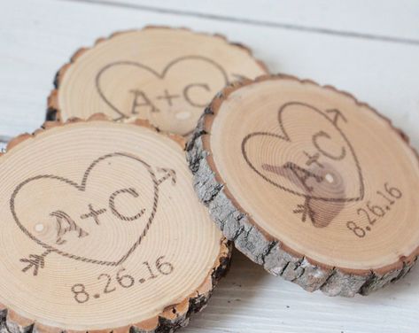 Birch Wedding Decor, Rustic Wedding Party Favors, Wedding Favors For Men, Personalized Coasters Wedding, Birch Wedding, Wedding Coasters Favors, Rustic Ring Box, Wedding Favors And Gifts, Wedding Coasters