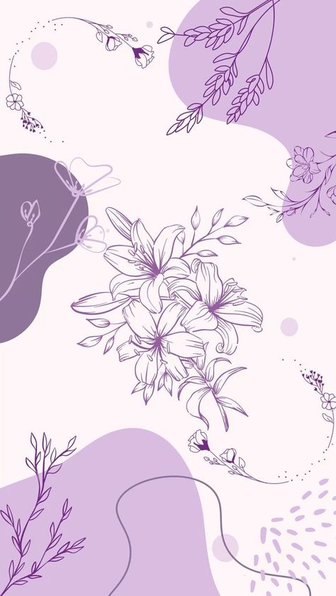 Vintage Wallpaper For Iphone, Wallpaper Cantik Iphone, Purple Flower Background, Iphone Blue, Quotes Pretty, Light Purple Wallpaper, Purple Aesthetic Background, Iphone Pink, Iphone Quotes