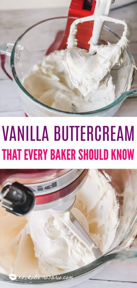 Cake Decorating Tips And Tricks, Buttercream Ideas, Vanilla Frosting Recipe, Easy Vanilla Frosting, Decorating Tips And Tricks, Vanilla Frosting Recipes, Cake Decorating For Beginners, Cake Decorator, Jewelry Tips