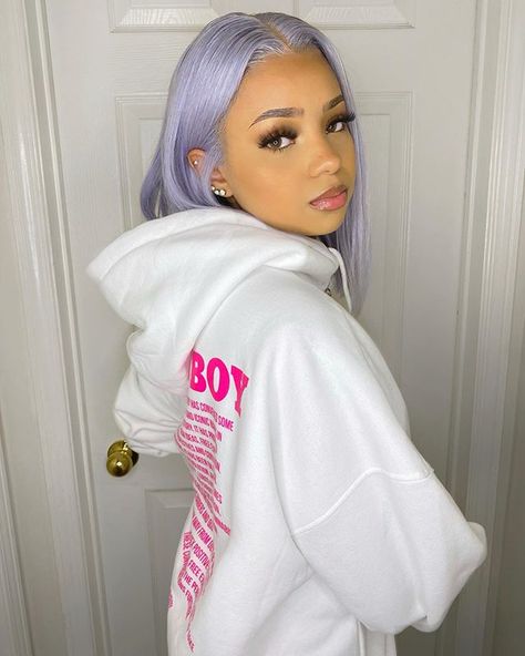 Pastel Purple Color, Short Lace Front, Purple Bob, Pastel Purple Hair, Light Purple Hair, Short Straight Bob, Human Hair Lace Front Wigs, Hair Lace Front Wigs, Hair Color Pastel