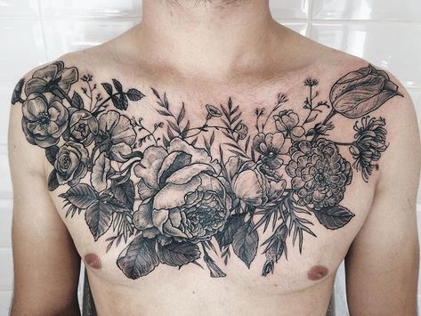 75 Nice Chest Tattoo Ideas | Art and Design Chest Tattoo Clouds, Chest Tattoo Birds, Chest Tattoo Wolf, Chest Tattoo Flowers, Chest Tattoo Wings, Mandala Chest Tattoo, Owl Tattoo Chest, Rose Chest Tattoo, Men Flower Tattoo