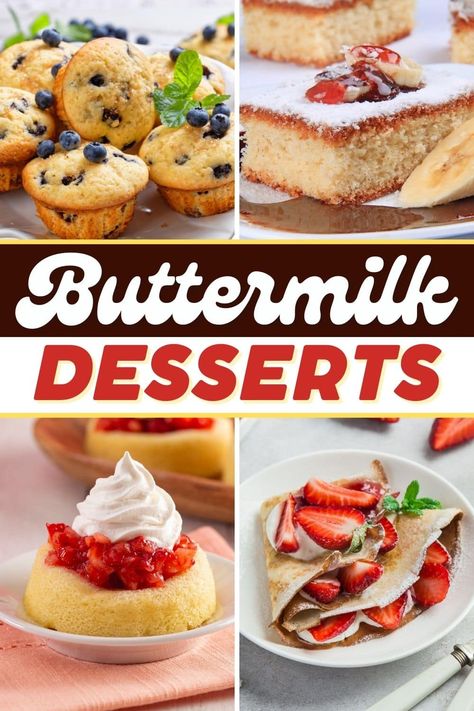 Not sure what to do with that opened carton of buttermilk? Make these delectable buttermilk desserts! From scones to cakes, we have every craving covered. Buttermilk Desserts, Buttermilk Dessert Recipes, Honey Buttermilk Bread, Buttermilk Recipe, Buttermilk Banana Bread, Buttermilk Pound Cake, Buttermilk Bread, Buttermilk Recipes, Yellow Squash