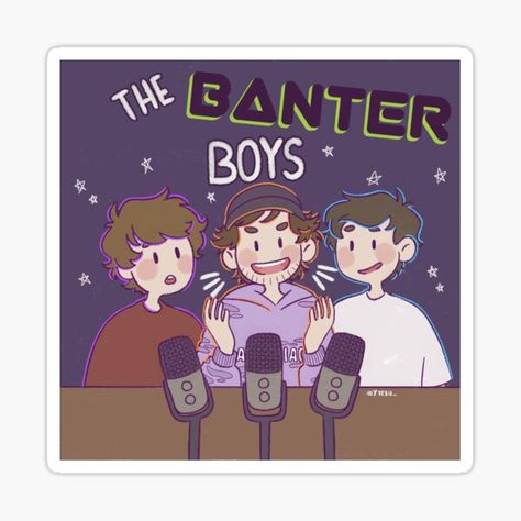 Banter Podcast, Top Artists, Science Poster, Stranger Things Fanart, Sticker Design, Vault Boy, Sell Your Art, Podcast, Vinyl Sticker