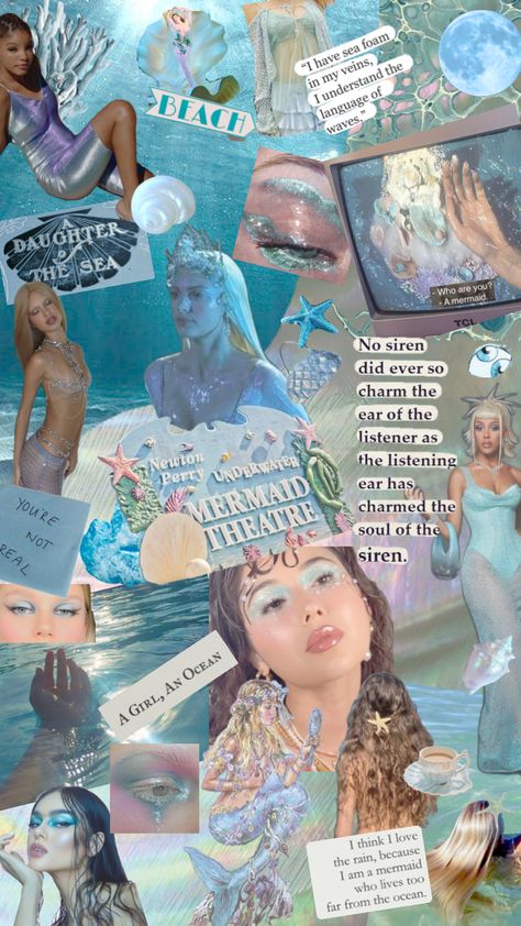 #sirencore #siren #sirenaesthetic #mermaid #mermaidcore #mermaidaesthetic 90s Mermaid Aesthetic, Gemini Mermaid, Siren Moodboard, Venus In Pisces, Shooting Inspiration, Mermaid Siren, Mermaid Stuff, H2o Mermaids, Mermaid Core